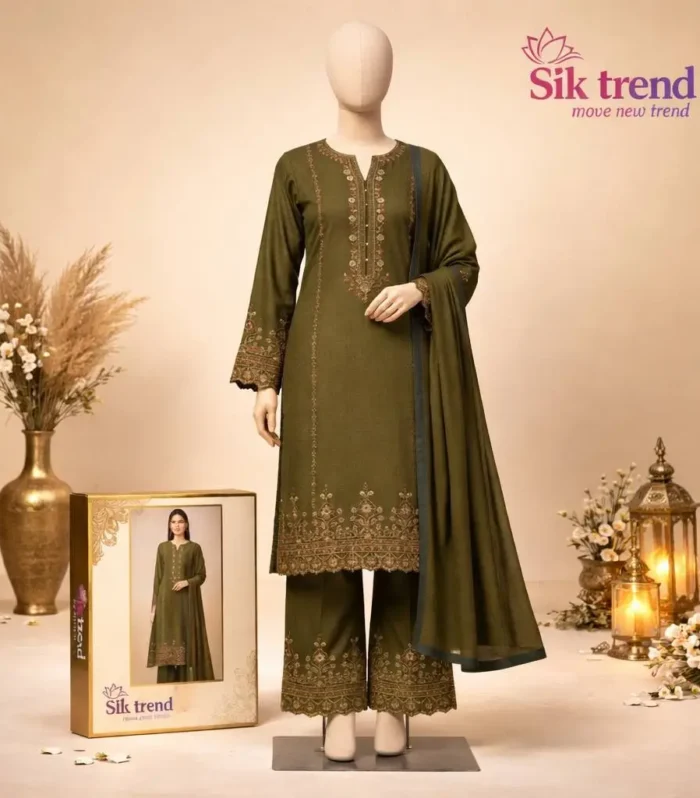 Sik Trend – Olive Noor Ladies Suit