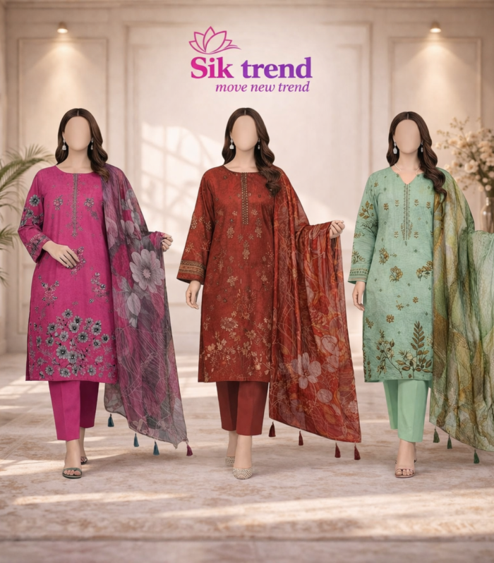 Sik Trend – Olive Noor Ladies Suit