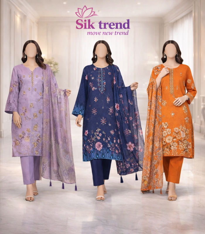 3-Piece Embroidered Suit