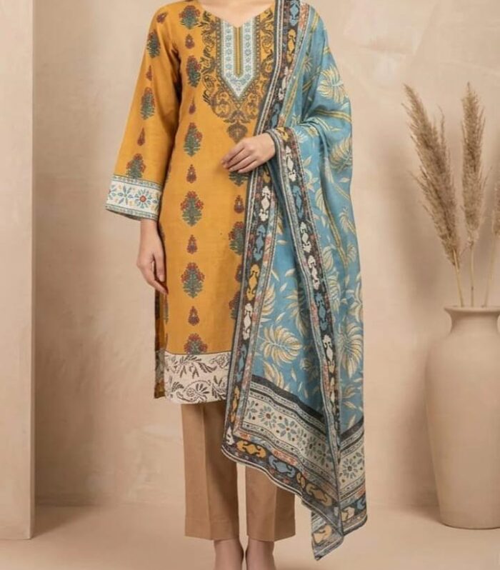 3 Piece Lawn Suit (Unstitched)