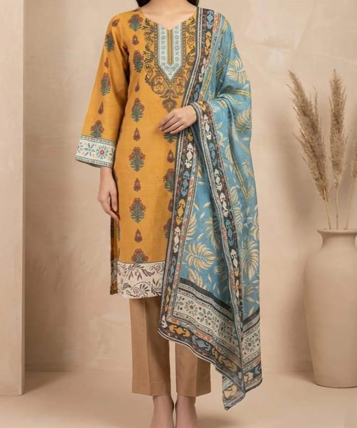 3 Piece Lawn Suit (Unstitched)