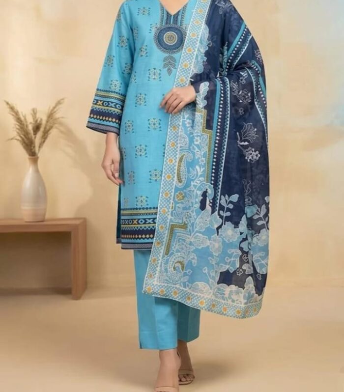 3 Piece Lawn Suit (Unstitched)