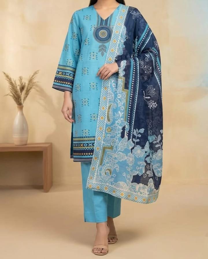 3 Piece Lawn Suit (Unstitched)